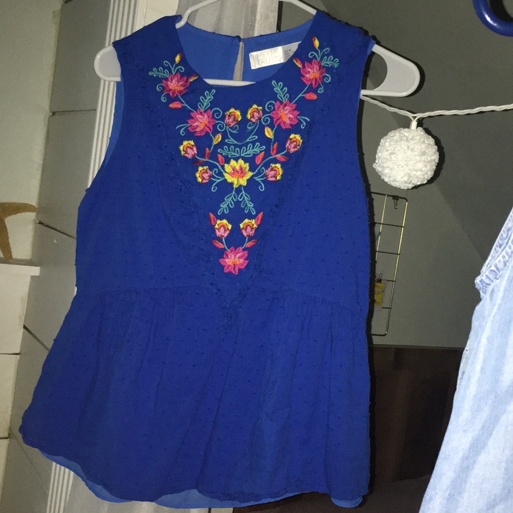 ruffle tank blouse